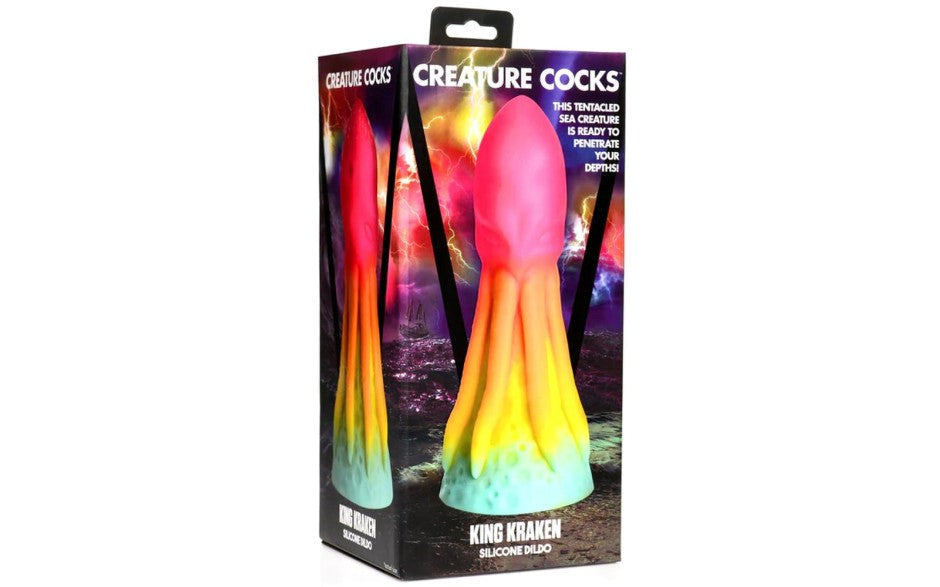 Creature Cocks King Kraken Silicone Fantasy Dildo - - Realistic Dildos