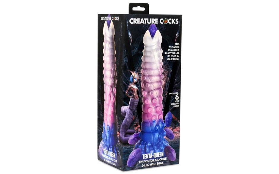 Creature Cocks Tenta Queen Ovipositor Silicone Dildo With Eggs - - Realistic Dildos