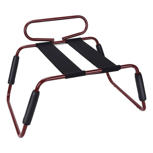 Daytona Adjustable Height Sex Chair With Handle Burgundy - Sex Furniture