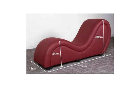 Daytona Kama Sutra Mebon Chaise Love Lounge Studded Sex Furniture & Quilted Black - Sex Furniture