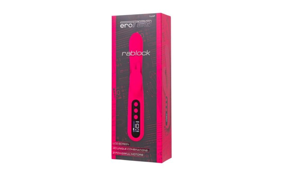 EroTeq G Spot Rablock Multi Function Rabbit Vibrator Pink - - Rabbit Vibrators