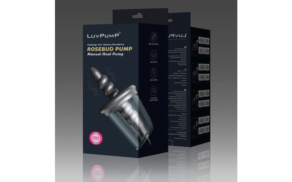 LuvPump Automatic RoseBud Anal Pump & 3 Plug Pro Set - - Penis Pumps And Stretchers