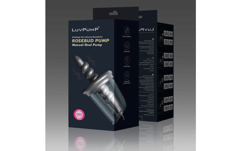 LuvPump Automatic RoseBud Anal Pump & 3 Plug Pro Set - Penis Pumps And Stretchers