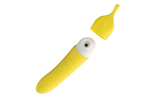 Natalies Toy Box Banana Cream Air Pulse G Spot Vibrator - Clit Ticklers and Pulsators