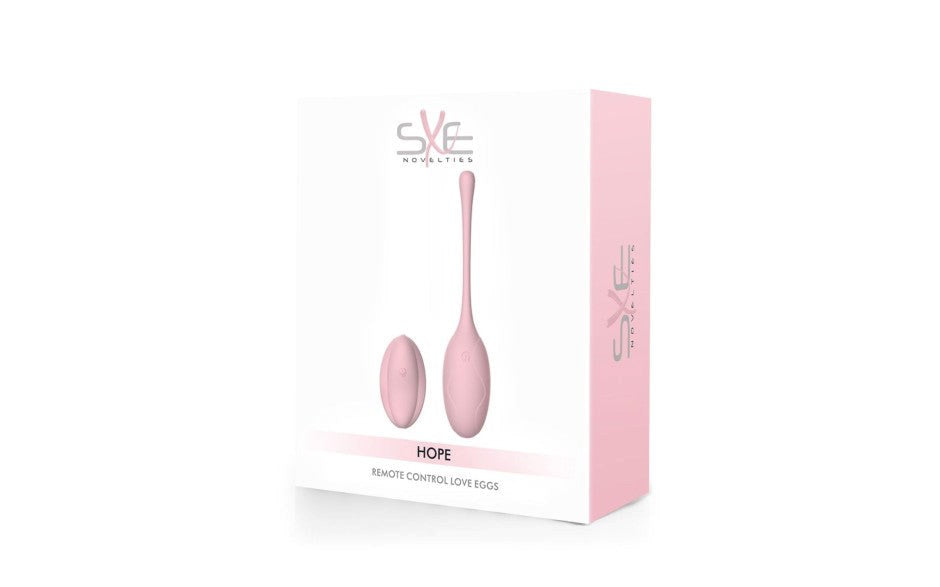 SXE Hope Remote Control Silicone Love Egg Massager - - Love Eggs and Kegel Exercisers