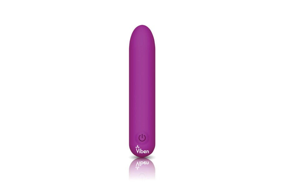 Viben Bombshell 5 Speed USB Rechargeable Mighty Bullet Vibrator Berry - - Bullet Vibrators