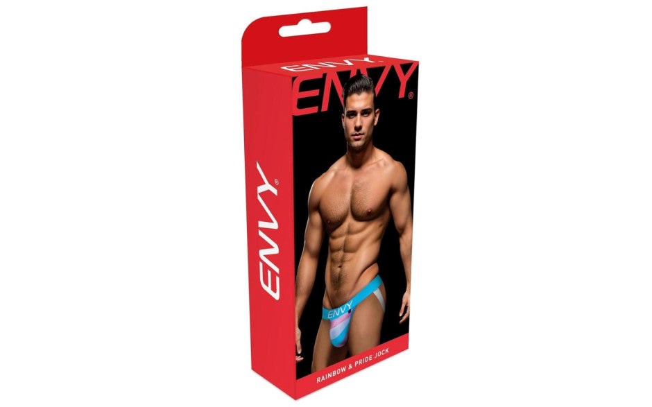 Envy Rainbow Pride Mens Jock Blue - - Jocks and G-Strings