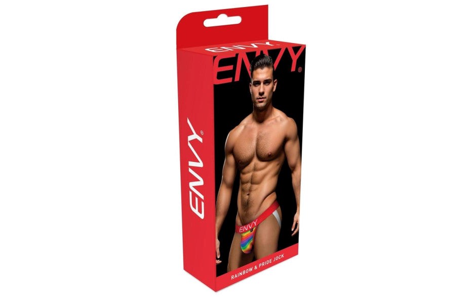 Envy Rainbow Pride Sexy Mens Jock Red - - Jocks and G-Strings