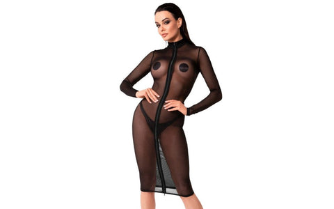 Noir Handmade Ecstasy Womens Sexy Midi Dress - Her Fetish