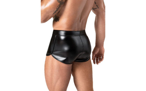Noir Handmade Frenzy Sexy Tight Fitting Mens Shorts - His Fetish