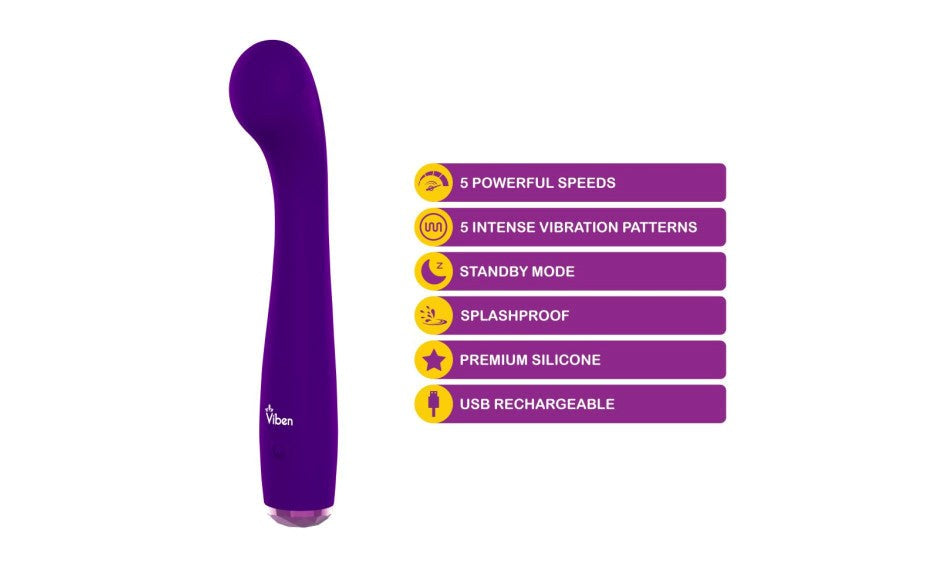 Viben Devotion 10 Functions Rechargeable G-Spot Vibrator - - G-Spot Vibrators