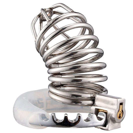 BDStyle Beginner Cage Adjustable Metal Bird Cock Cage - Male Chastity