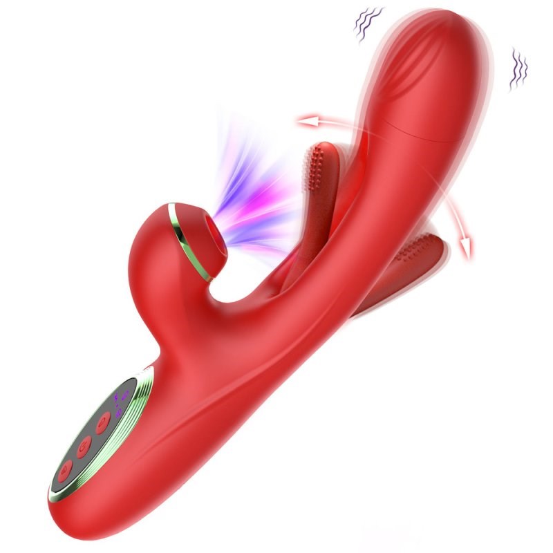 BDStyle Flapping Clit Sucking 10 Functions Rabbit Vibrator - - Rabbit Vibrators