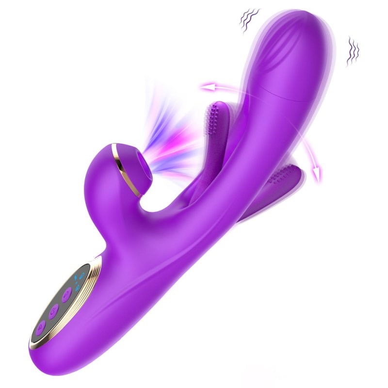 BDStyle Flapping Clit Sucking 10 Functions Rabbit Vibrator - - Rabbit Vibrators