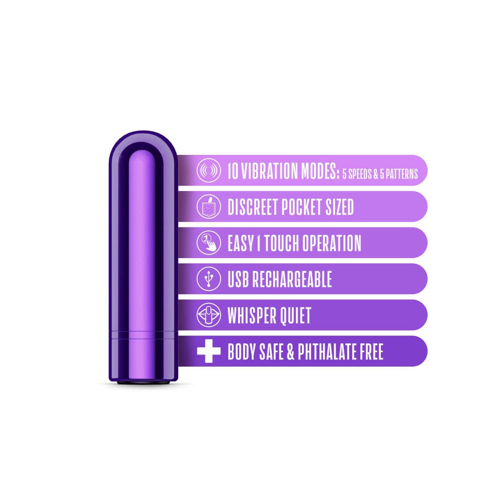 Blush Kool Vibes 2.5‚Äö√Ñ√π Rechargeable Mini Bullet Vibrator - - Bullet Vibrators