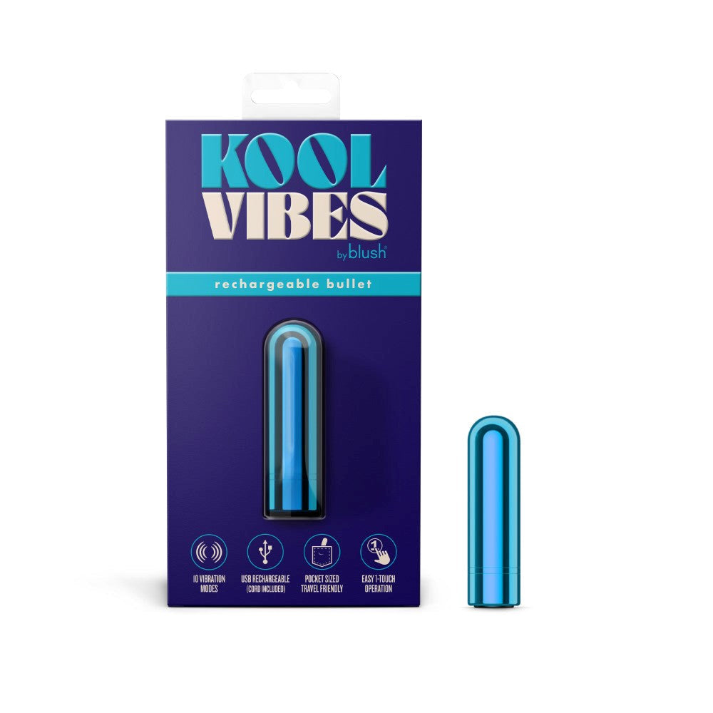 Blush Kool Vibes 2.5‚Äö√Ñ√π Rechargeable Mini Bullet Vibrator - - Bullet Vibrators