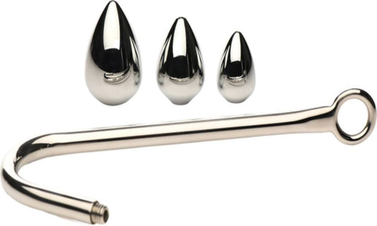 Master Series Anal Hook Trainer Anal Hook With 3 Plugs - Butt Plugs