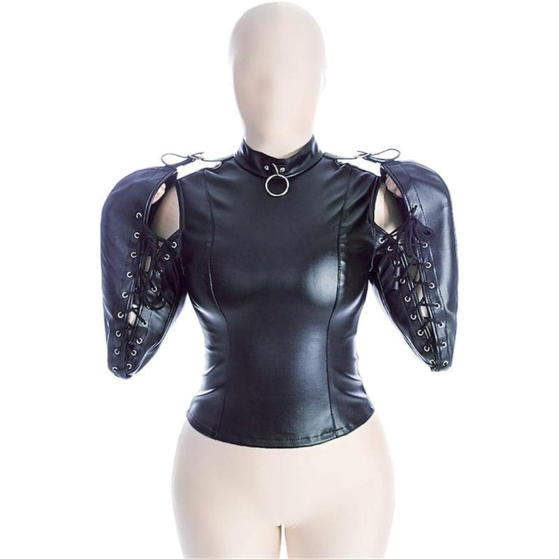 BDStyle Lace Up Straitjacket Bondage Harness - - Cuffs And Restraints