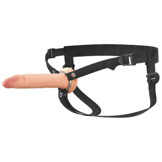 Fantasy X-tensions 6 Inch Dual Density Hollow Strap-on Dildo - Strap On Sextoys