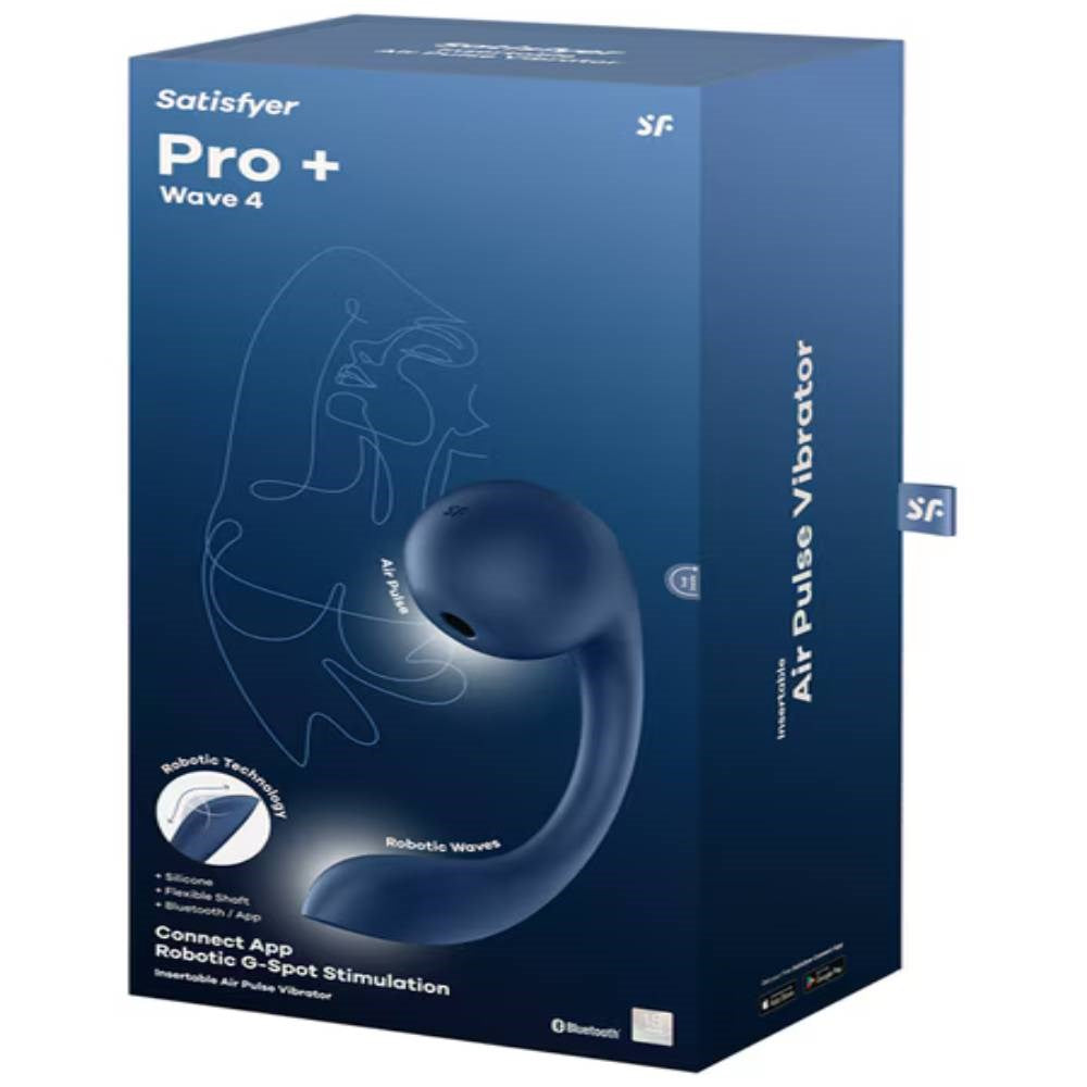 Satisfyer Pro Plus Wave 4 Air Pulse Clitoral Vibrator - Clit Ticklers and Pulsators