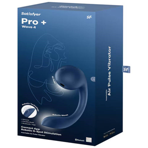 Satisfyer Pro Plus Wave 4 Air Pulse Clitoral Vibrator - Clit Ticklers and Pulsators