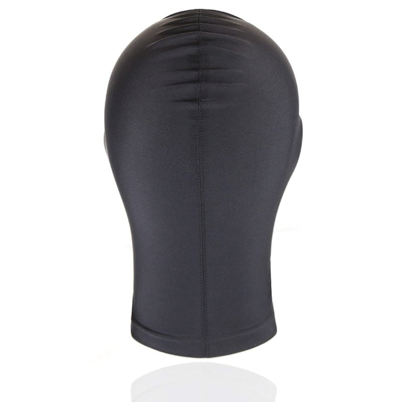 BDStyle BDSM Play Spandex Hood With Padded Blindfold Large Black - - Bondage Hoods