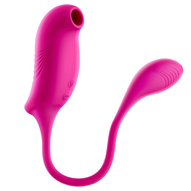 Loewie Erocome Tucana Double End Clitoral Suction Vibrator - - Clit Ticklers and Pulsators