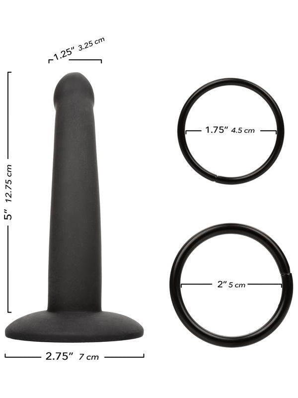 California Exotics Onyxxx Thigh Strap On With Silicone Probe - Strap On Sextoys