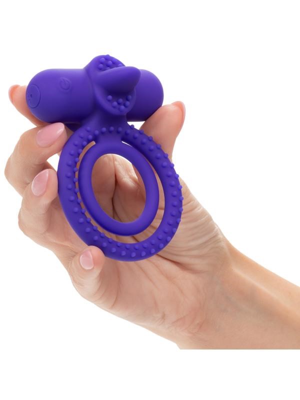 California Exotics Silicone Rechargeable Dual Climaxer Cock Ring - - Vibrating Cock Rings