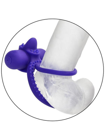 California Exotics Silicone Rechargeable Dual Climaxer Cock Ring - Vibrating Cock Rings