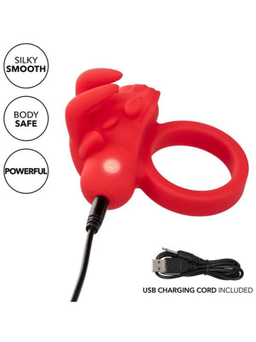 California Exotics Silicone Rechargeable The Matador Erection Enhancer Ring - Vibrating Cock Rings
