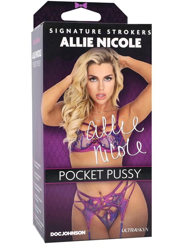 Doc Johnson Allie Nicole Pocket Pussy Male Masturbator - Masturbators and Strokers