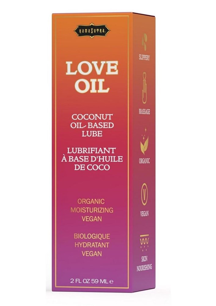 Kama Sutra LOVE OIL Coconut Oil Based Lube & Body Glide 59 ml - - Massage Oils and Lubricants