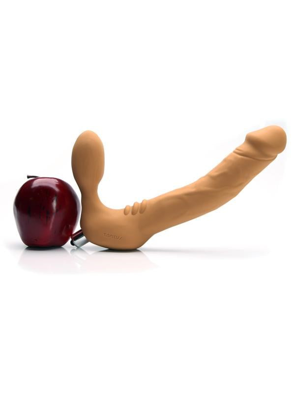 Tantus Real Vibrating Strapless Strap On Dildo - Strap On Sextoys