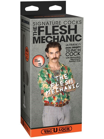 Vac U Lock Signature Cocks The Flesh Mechanic Ultraskyn Realistic Cock 7.5 Inch - Realistic Dildos