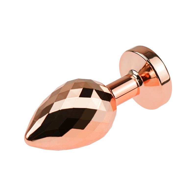 BDStyle Golden Gemmed Medium Metal Butt Plug - - Butt Plugs