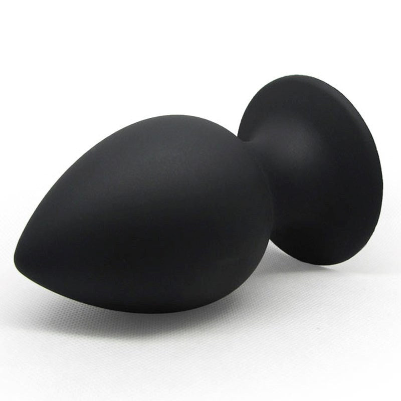 BDStyle Loving Joy Silicone Butt Plug Black - - Butt Plugs