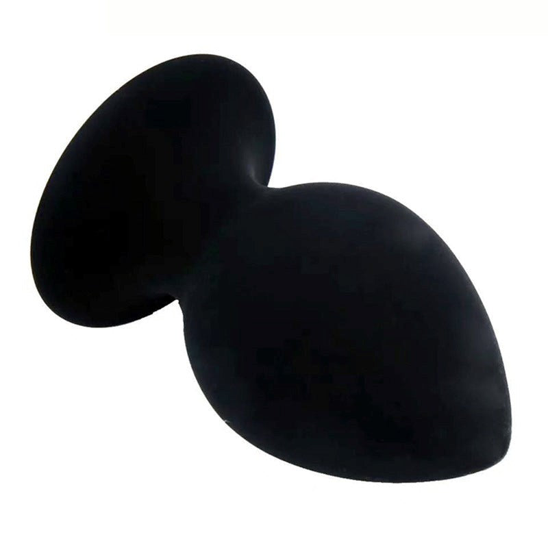 BDStyle Loving Joy Silicone Butt Plug Black - - Butt Plugs