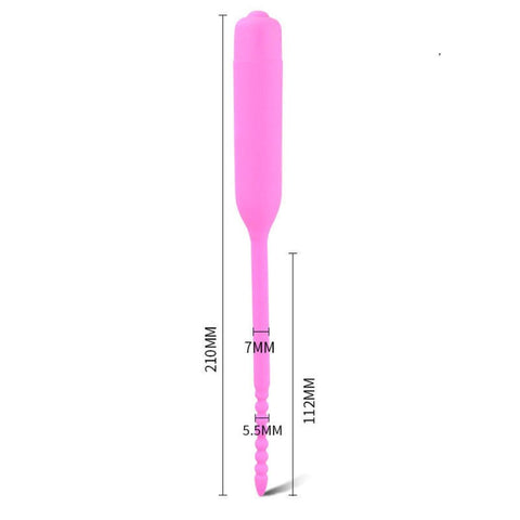 BDStyle Silicone Vibrator Urethral Sounds Penis Plug - Urethral Sounds