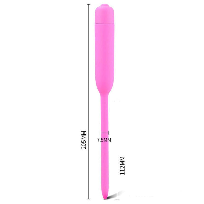 BDStyle Silicone Vibrator Urethral Sounds Penis Plug - - Urethral Sounds