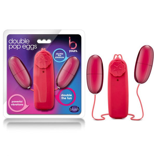 Blush Novelties B Yours Double Pop Dual Vibrating Love Eggs - Love Eggs and Kegel Exercisers