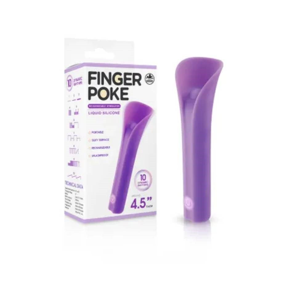 Excellent Power Finger Poke 11.4 cm Multi Function Bullet Vibrator - - Bullet Vibrators