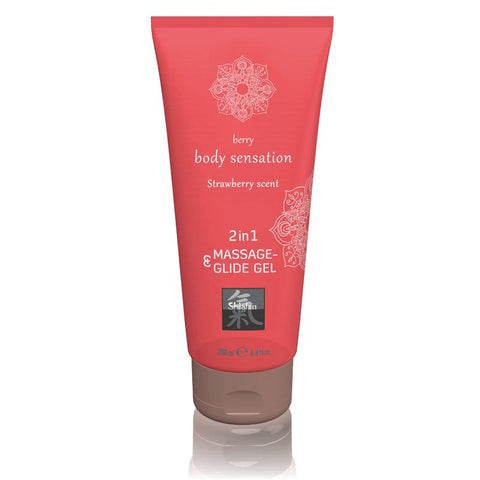 Hot Production SHIATSU 2 In 1 Massage and Glide Gel 200ml - Massage Oils and Lubricants