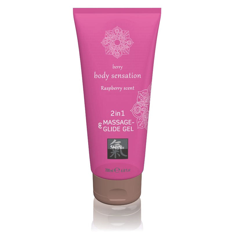 Hot Production SHIATSU 2 In 1 Massage and Glide Gel 200ml - Massage Oils and Lubricants