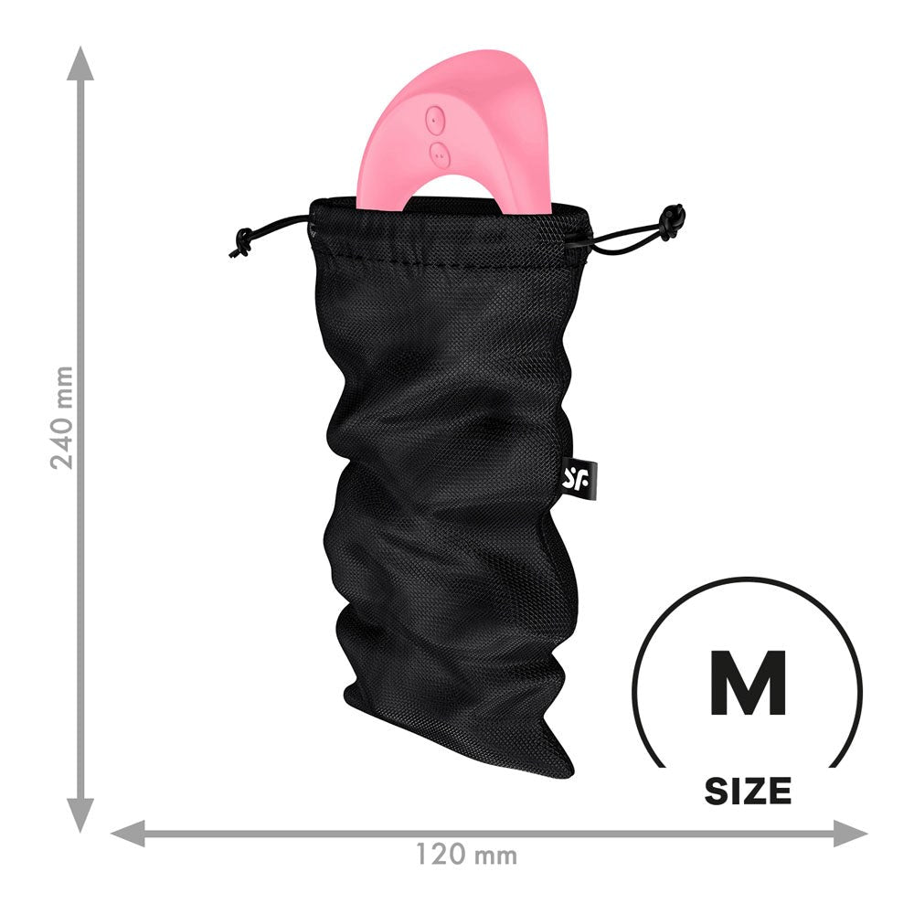 Satisfyer Treasure Toy Storage Bag Black - - Vibrator Accessories