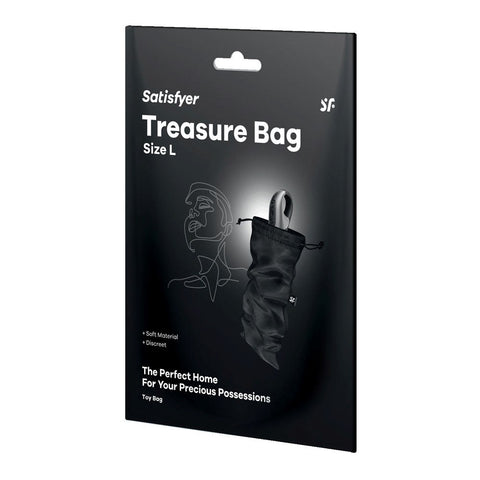 Satisfyer Treasure Toy Storage Bag Black - Vibrator Accessories