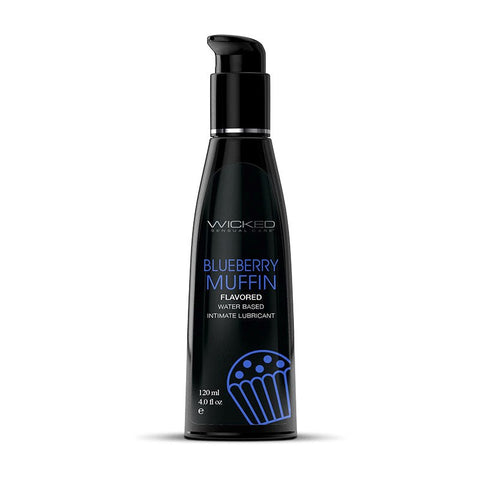 Wicked Aqua Blueberry Muffin Flavoured Water Based Lubricant - Water Based Lubes