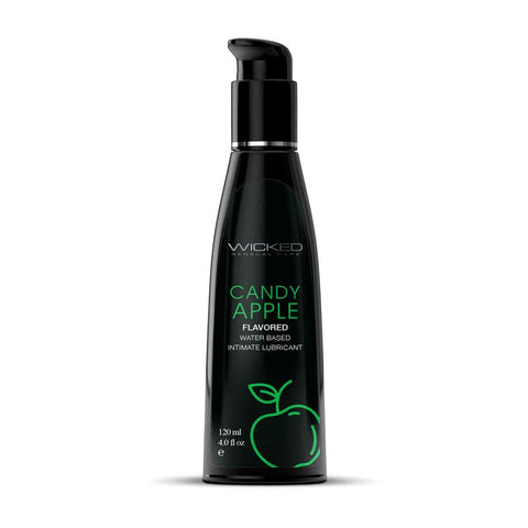Wicked Aqua Candy Apple Flavoured Water Based Lubricant - Water Based Lubes