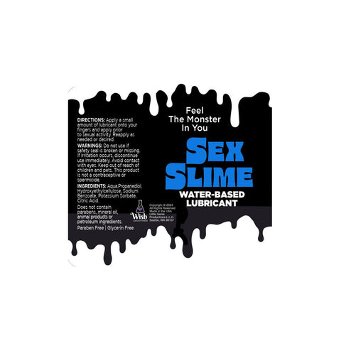 Little Genie Sex Slime Creature Water Based Lubricant Blue - Water Based Lubes