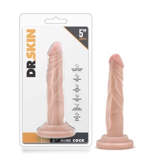 Blush Novelties Dr Skin Mini Realistic Cock 12.7cm Flesh - Realistic Dildos